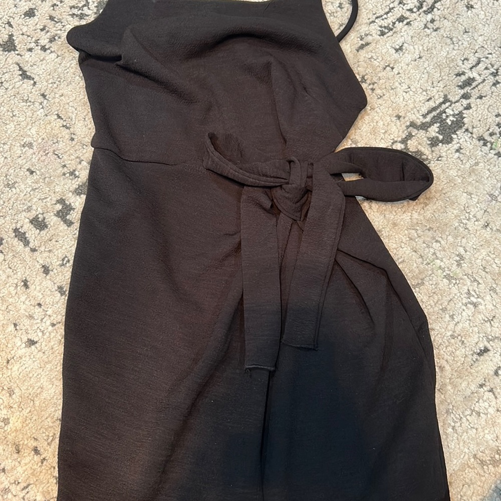 Black with bow on the size dress